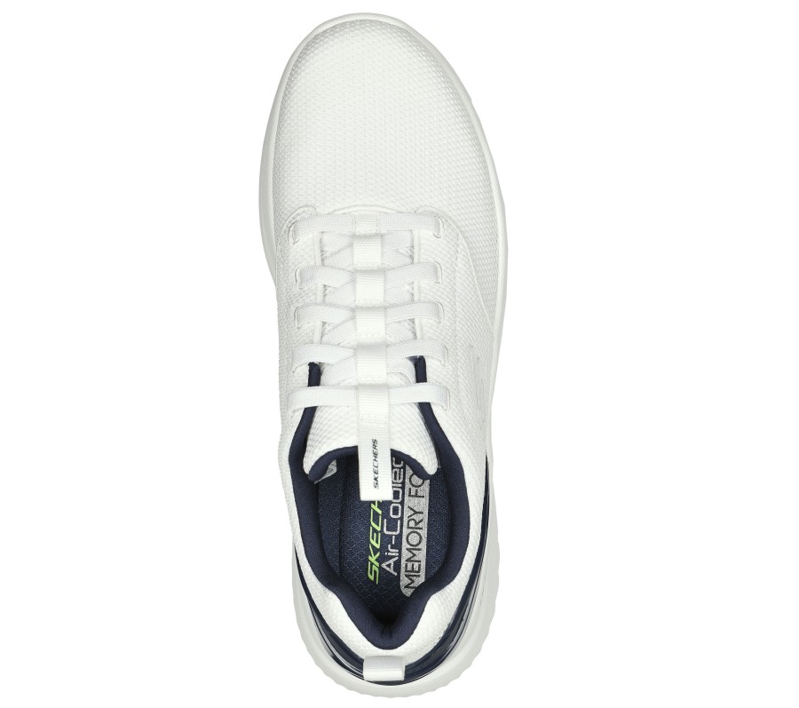 SKECHERS Bounder 2.0 - Howlite White / Navy Slip-Ons