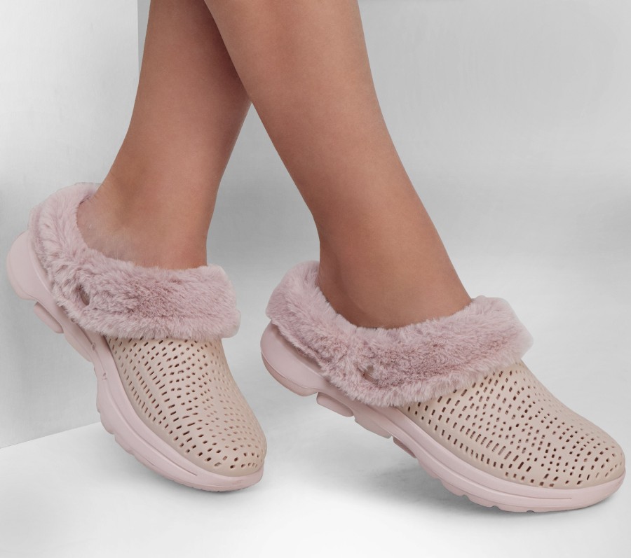 SKECHERS Foamies: Go Walk 5 Lined - Cozy Embrace Mauve Slippers