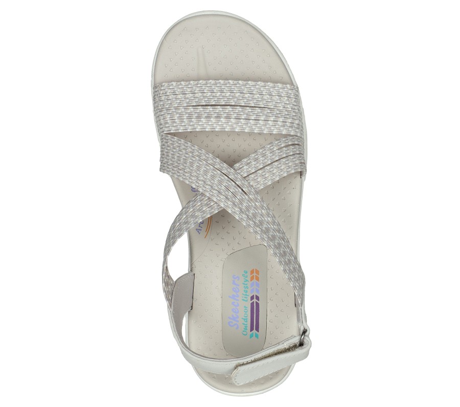 SKECHERS Reggae Cup - Oh, Snap! Natural Sandals