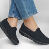 SKECHERS Go Walk Travel - Ideal Sunset Black Slip-Ons