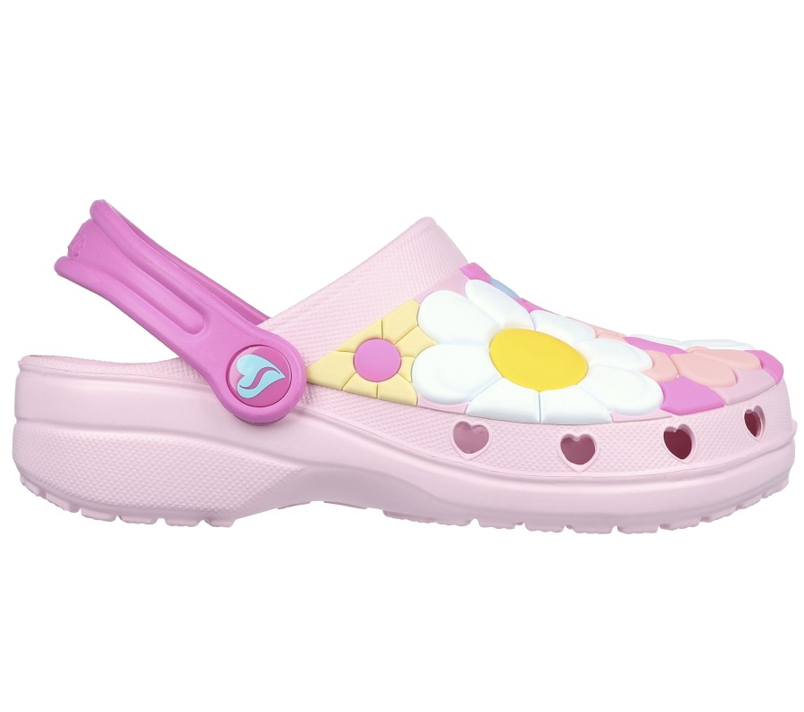 SKECHERS Foamies: Heart Charmer Pink / Multi Slip-Ons