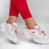 SKECHERS Skechers D'Lites - You'Re So Cupid White / Red Lace Up