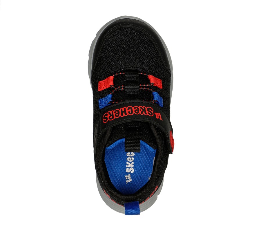 SKECHERS Comfy Flex - Ruzo Black / Red / Blue Athletic Sneakers