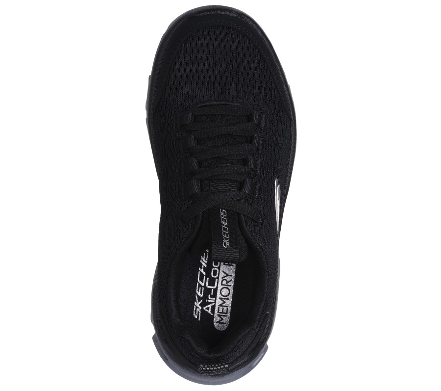 SKECHERS Glide-Step Black Lace Up