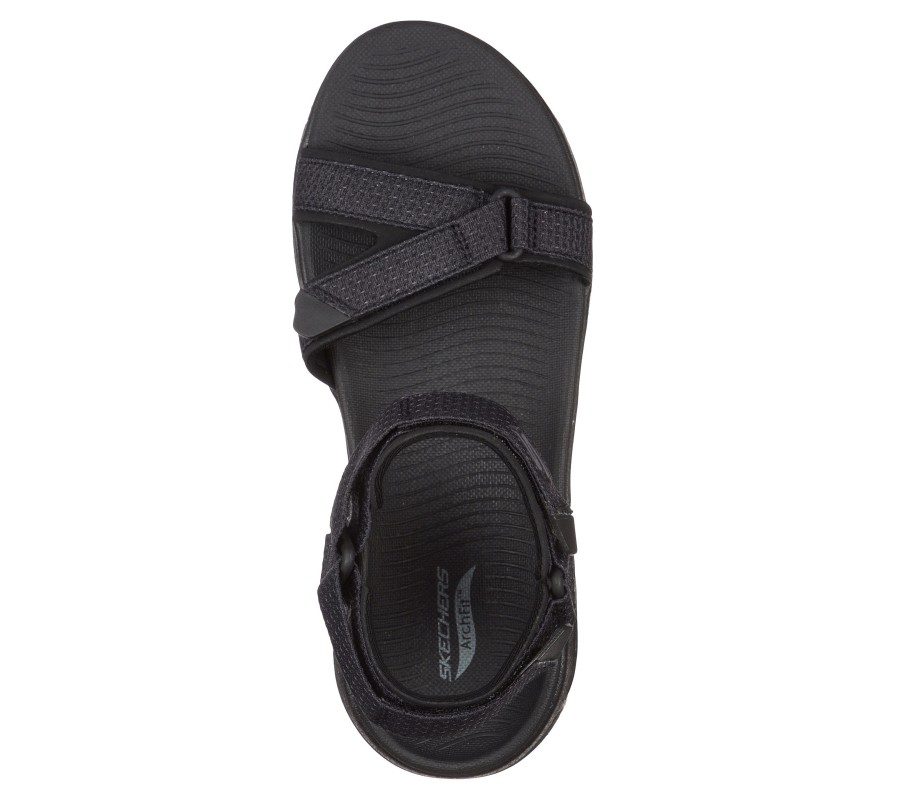 SKECHERS Skechers Go Walk Arch Fit - Cruise Around Black Sandals