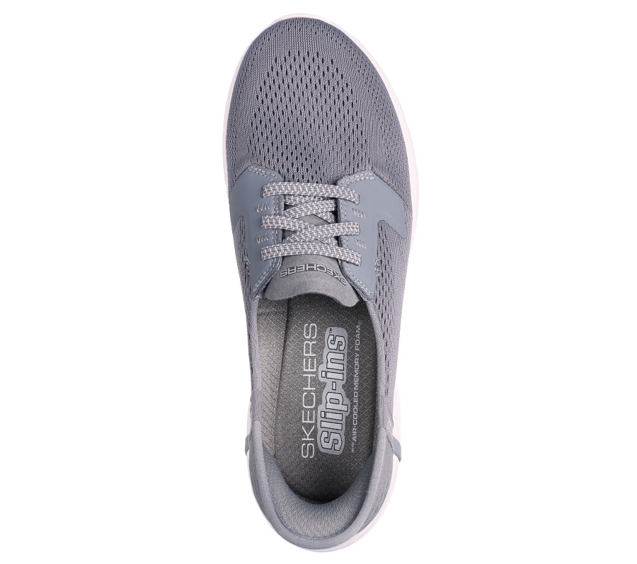 SKECHERS Slip-Ins: On-The-Go Swift - Fearless Gray Slip-Ons