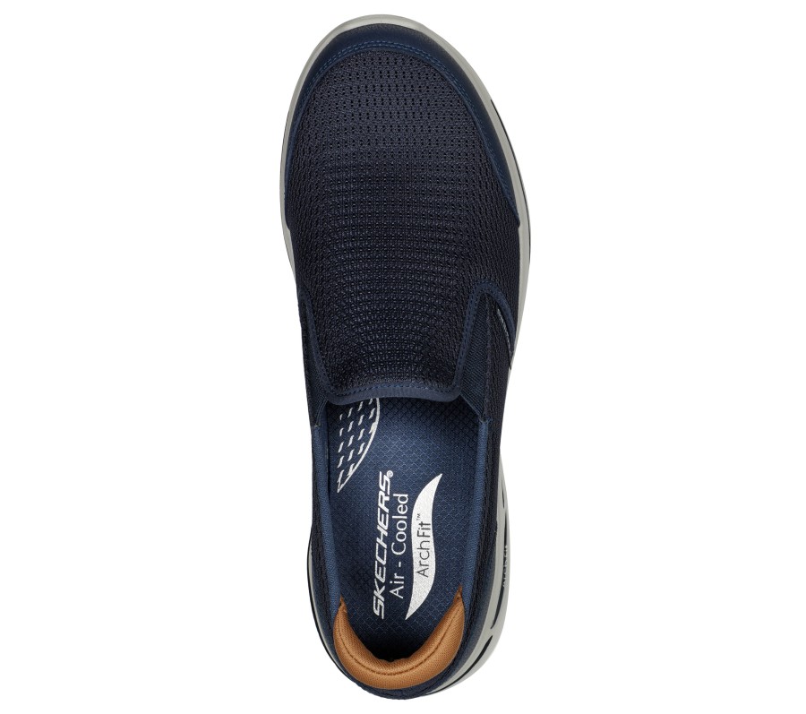 SKECHERS Go Walk Arch Fit - Robust Comfort Navy Slip-Ons