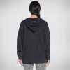 SKECHERS Bobs Apparel Rescued High Rib Front Zip Hoodie Black Tops