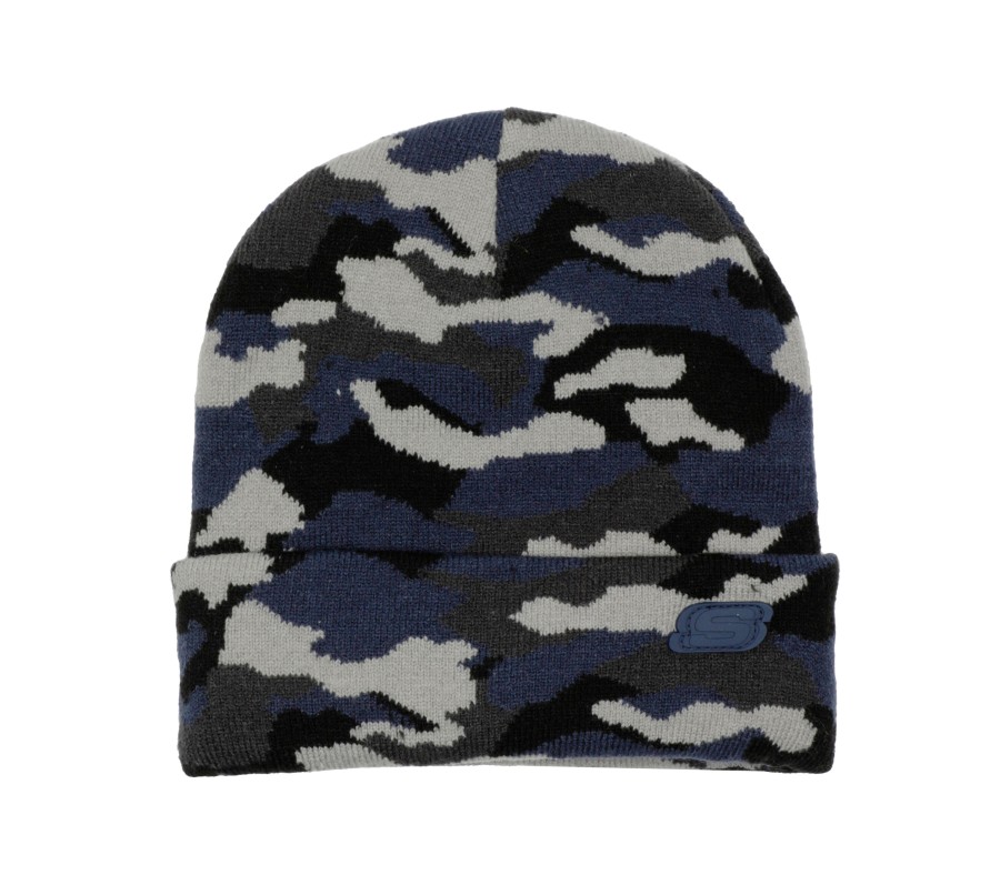 SKECHERS Camo Beanie Navy Accessories