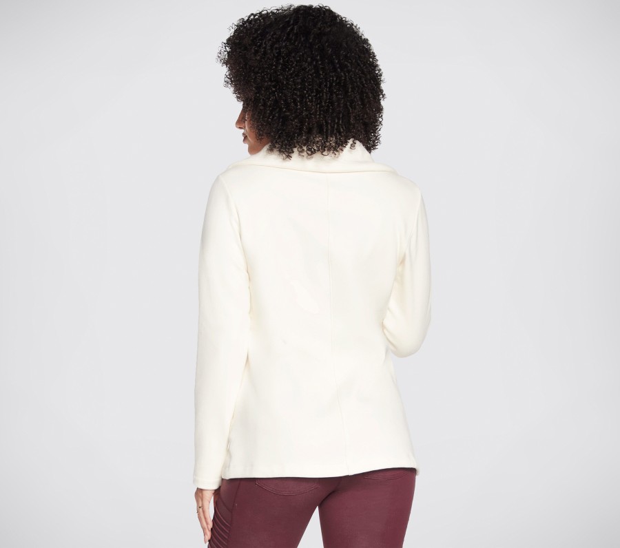 SKECHERS Skechers Snuggle Jacket Off White Tops