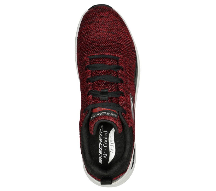 SKECHERS Skech-Air Arch Fit - Airborn Red / Black Athletic Sneakers