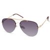 SKECHERS Semi-Rimless Metal Aviator Sunglasses Gold Accessories