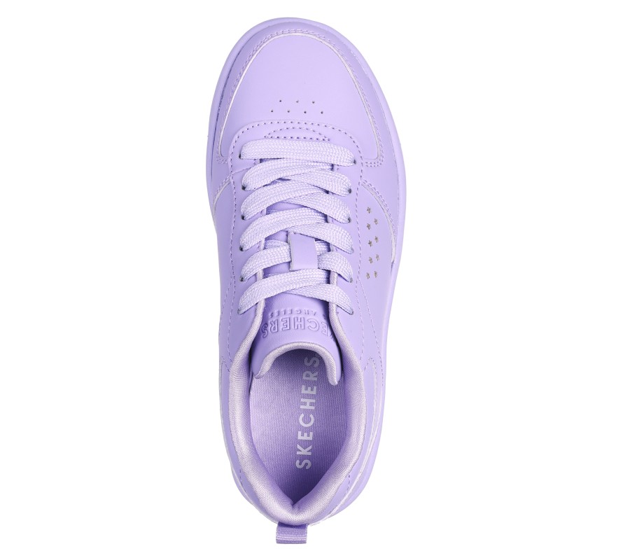 SKECHERS Court High - Color Zone Lavender Lace Up