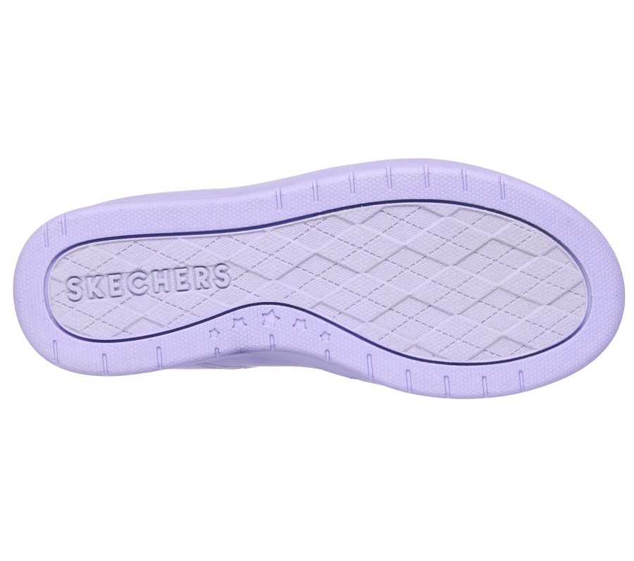 SKECHERS Court High - Color Zone Lavender Lace Up