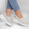 SKECHERS Martha Stewart: Pier-Lite - Reflection Light Gray / Silver Wedges