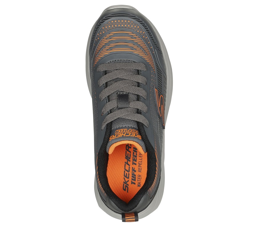 SKECHERS Hyper-Blitz - Aqua-Tronix Charcoal / Orange Lace Up