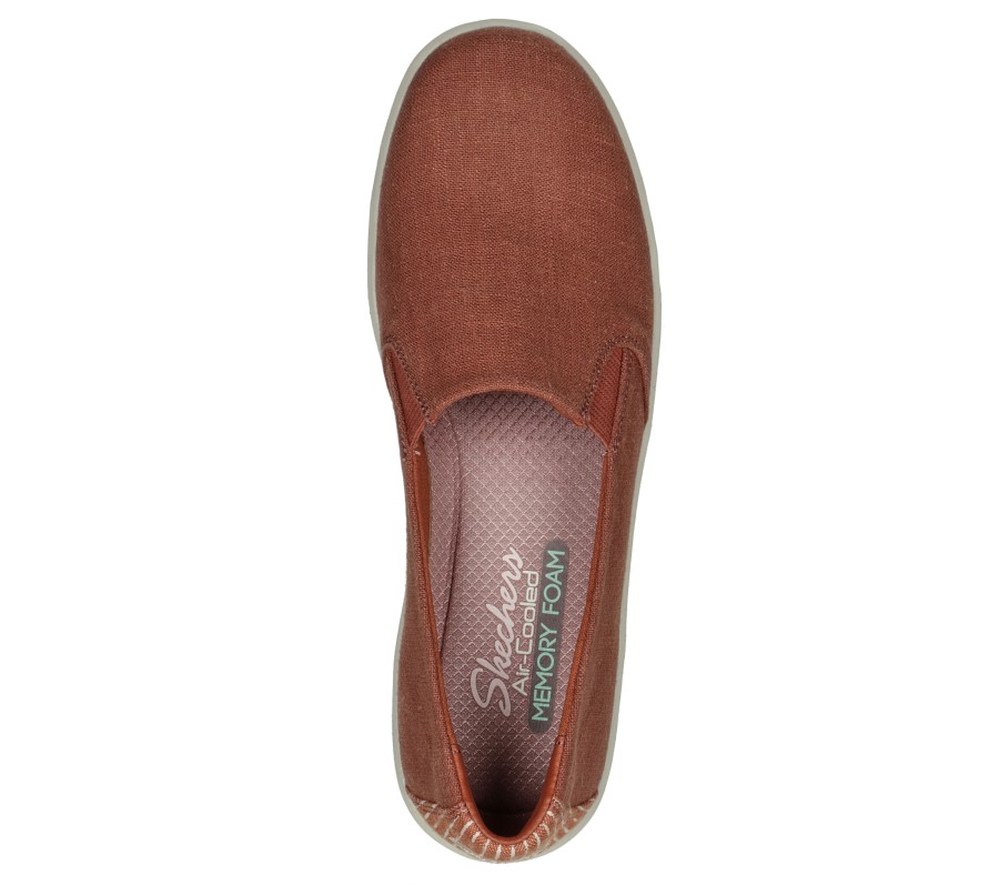 SKECHERS Breeze St - Sunshiny Rust Slip-Ons