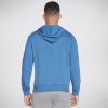 SKECHERS Skechers Apparel Big Diamond Pullover Hoodie Blue Tops