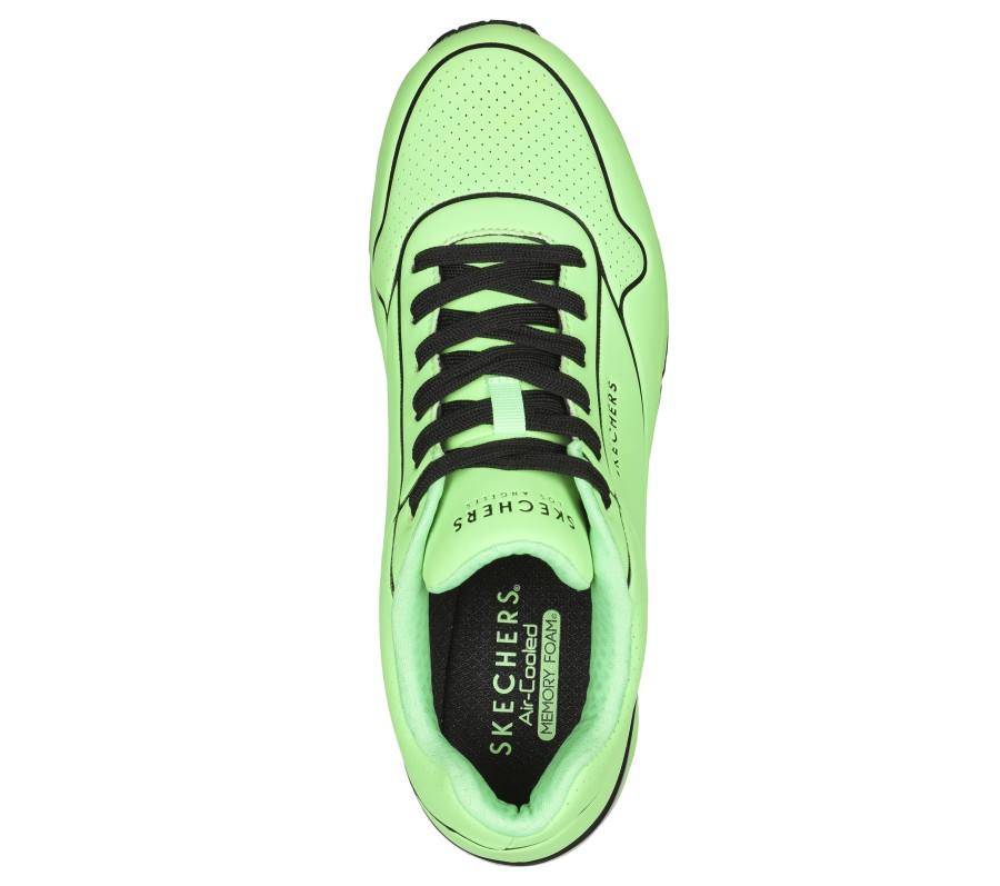 SKECHERS Uno - Lin-E-Air Lime Athletic Sneakers