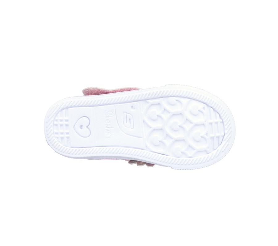 SKECHERS Twinkle Toes: Shuffle Lite - Butterfly Swirl Pink / Multi Light-Up