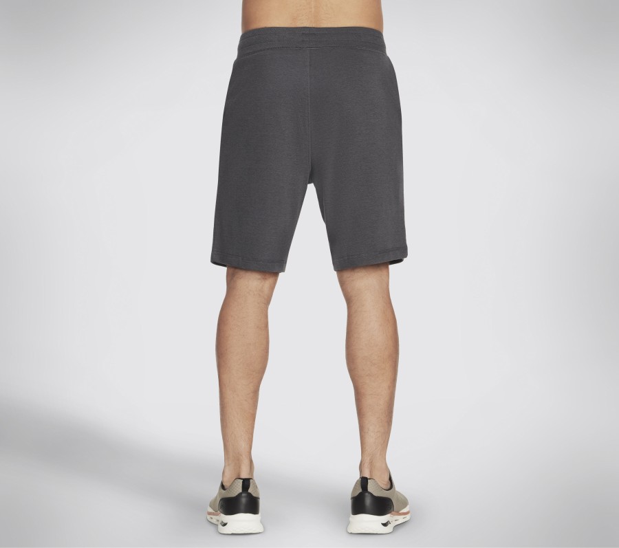 SKECHERS Skechers Apparel Goknit Pique 9 Inch Short Charcoal Bottoms