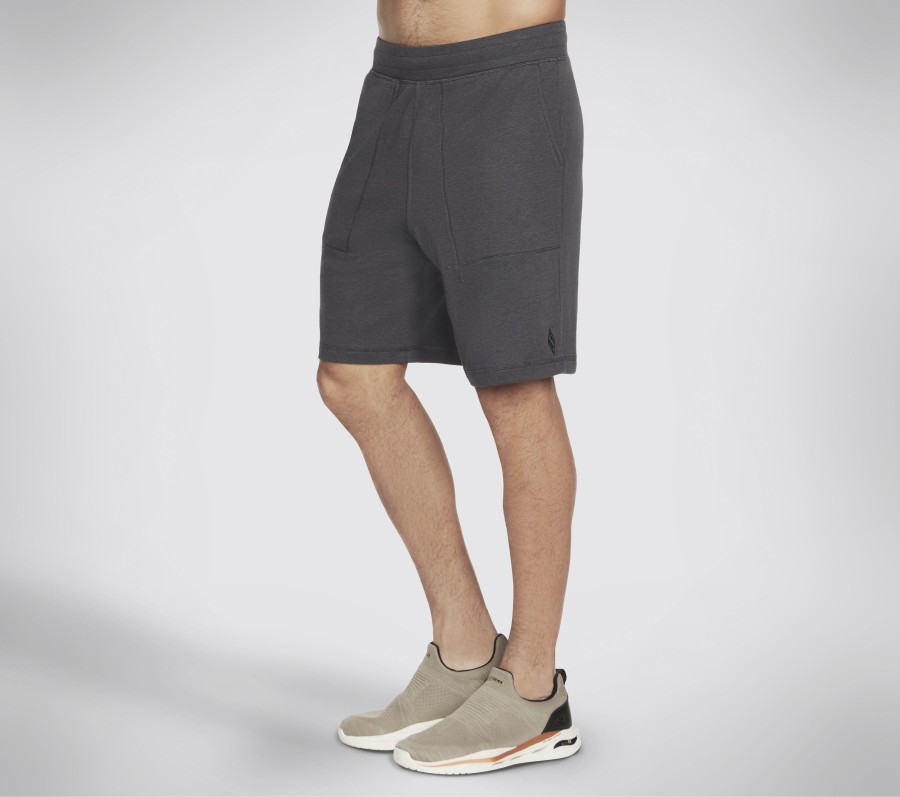 SKECHERS Skechers Apparel Goknit Pique 9 Inch Short Charcoal Bottoms