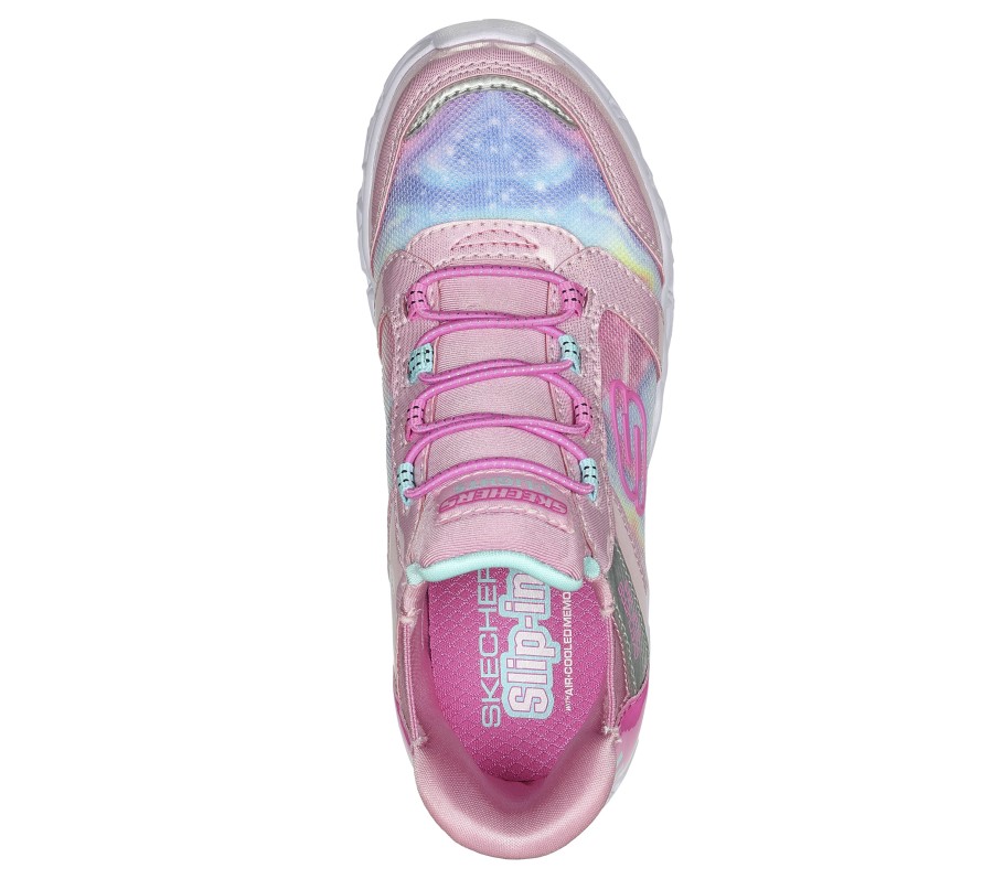 SKECHERS Skechers Slip-Ins: Galaxy Lights - Tiedye Takeoff Pink / Multi Athletic Sneakers