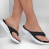 SKECHERS Go Walk Flex Sandal - Endless Summer Black / White Sandals