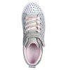 SKECHERS Twinkle Toes: Twinkle Sparks - Heather Charm Gray / Silver Light-Up