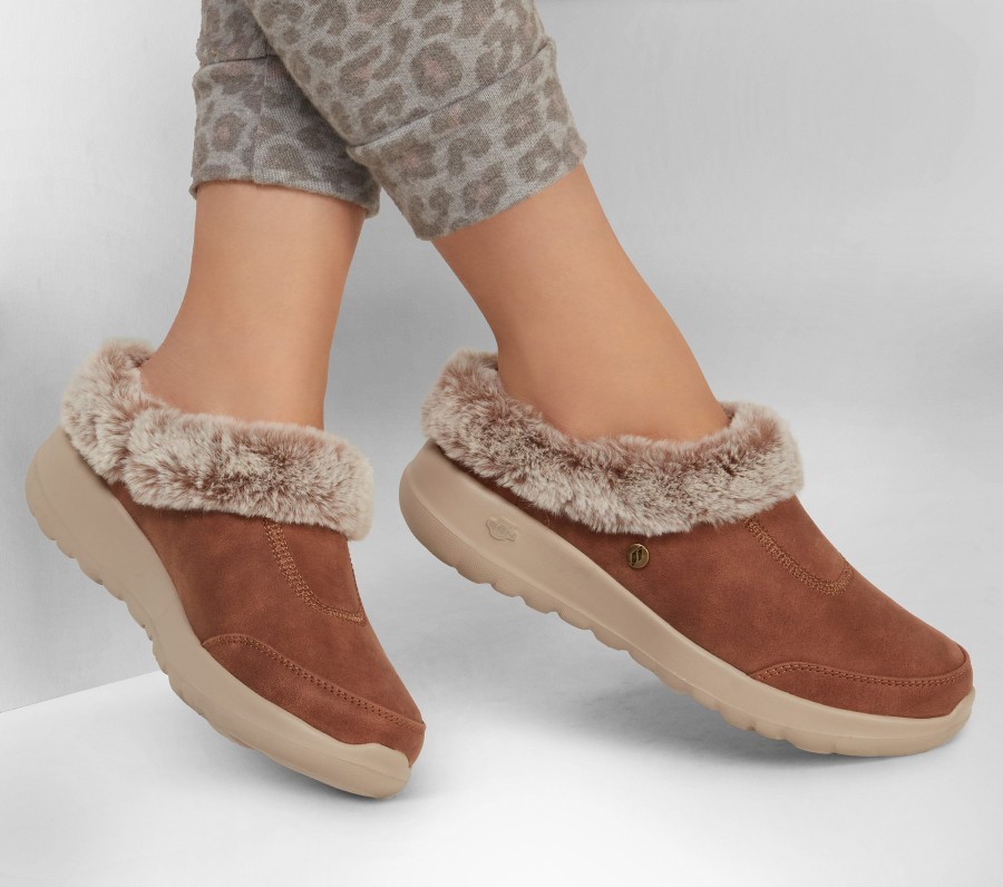 SKECHERS Skechers Go Lounge: On-The-Go Joy - Gratify Chestnut Slippers