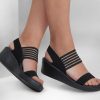 SKECHERS Skechers Arch Fit Rumble - Modernistic Black Wedges