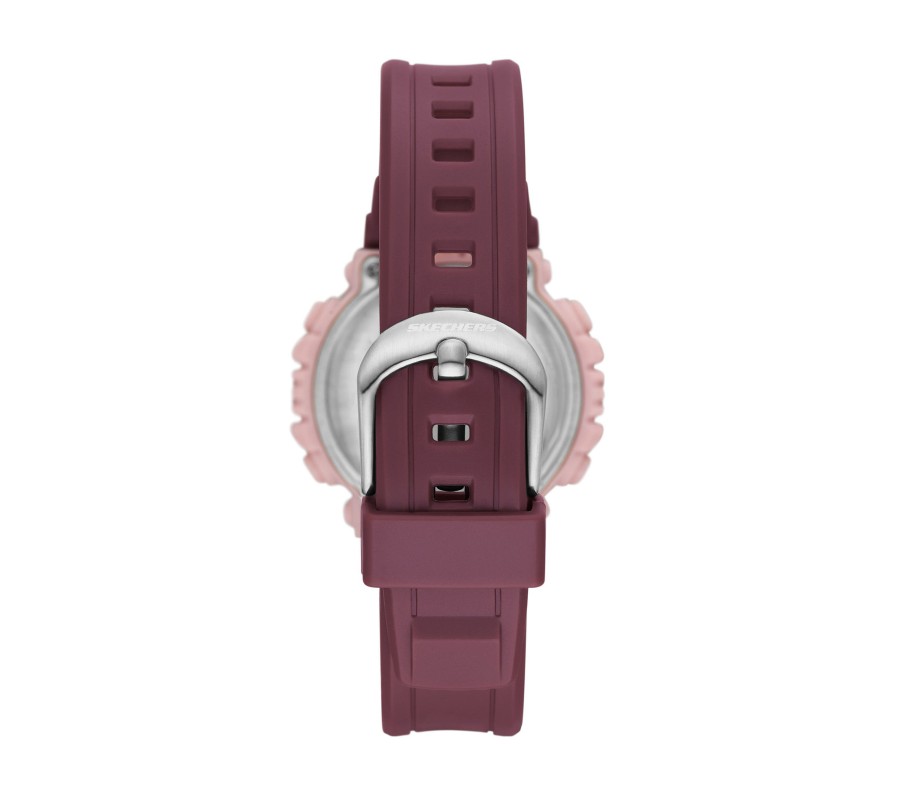 SKECHERS Dual Time Watch Black / Purple Accessories