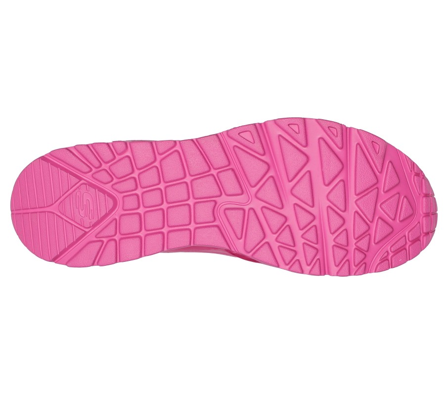 SKECHERS Foamies: Arch Fit Uno - To The Max Hot Pink Slip-Ons