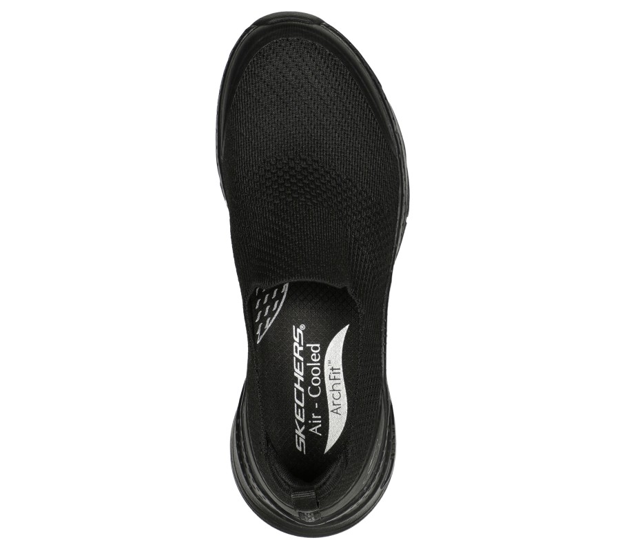 SKECHERS Arch Fit - Quick Stride Black Slip-Ons