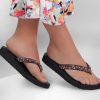 SKECHERS Meditation - Daisy Delight Black / Multi Sandals