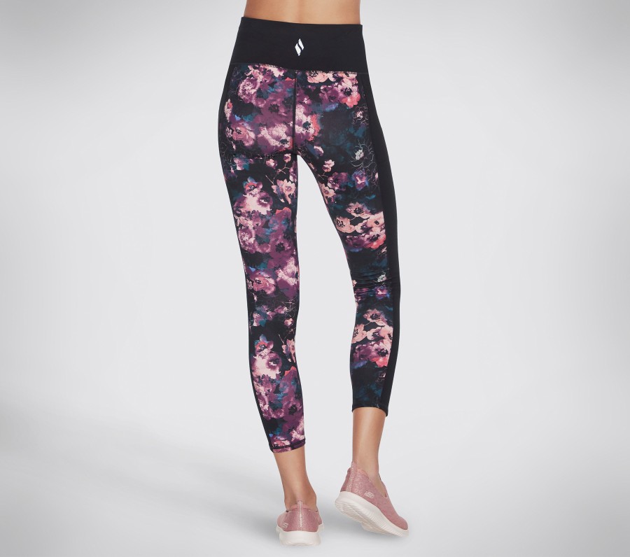 SKECHERS The Gowalk Linear Floral Hw 7/8 Legging Multi Bottoms