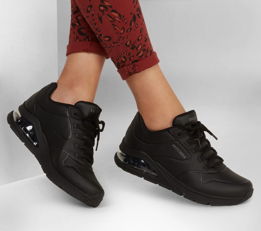 SKECHERS Uno 2 - Air Around You Black Wedges