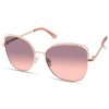 SKECHERS Metal Square Sunglasses Rosegold Accessories