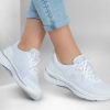 SKECHERS Skechers Go Walk Arch Fit - Motion Breeze White / Silver Lace Up