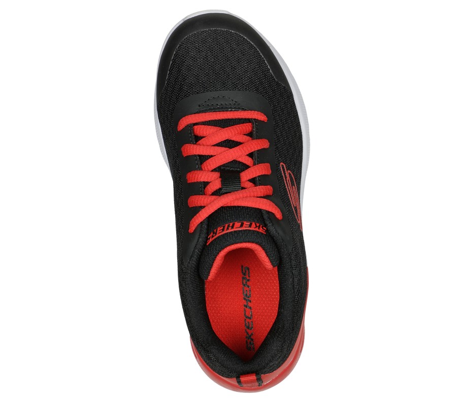 SKECHERS Microspec Max - Volace Black / Red Lace Up