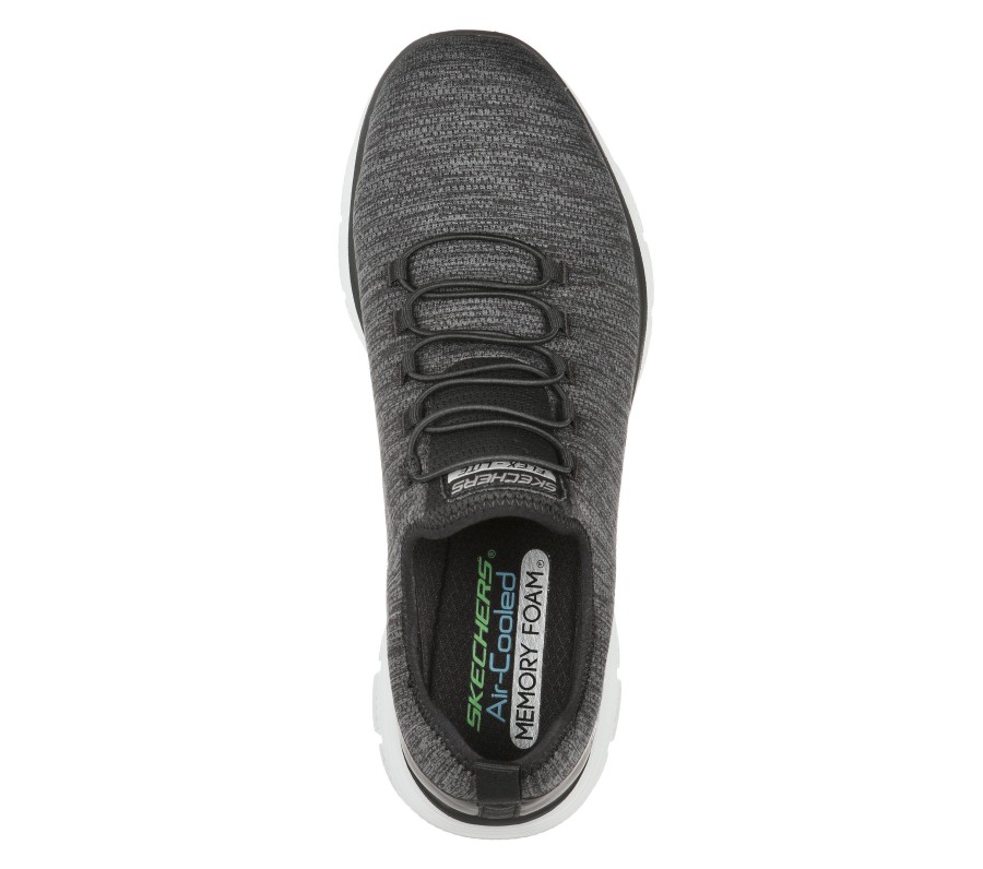 SKECHERS Flex Advantage 4.0 - Contributor Black / Gray Athletic Sneakers