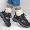 SKECHERS Relaxed Fit: Trego - Drift-In Black / Light Pink Lace Up