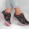 SKECHERS Hillcrest - Vast Adventure Black / Hot Pink Lace Up