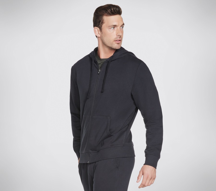 SKECHERS Go Walk Everywhere Hoodie Black Tops