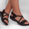 SKECHERS Reggae Slim - Takes Two Black Sandals