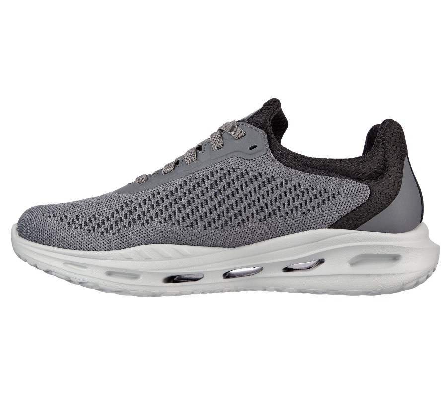 SKECHERS Arch Fit Orvan - Trayver Gray / Black Casual Sneakers