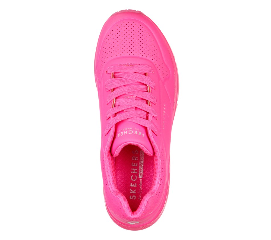 SKECHERS Uno - Night Shades Hot Pink Casual Sneakers