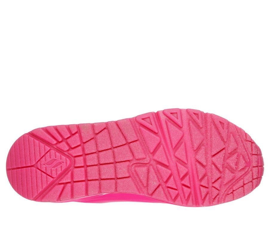 SKECHERS Uno - Night Shades Hot Pink Casual Sneakers