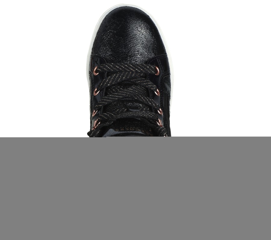 SKECHERS Shoutouts Deluxe Black / Rose Gold Lace Up