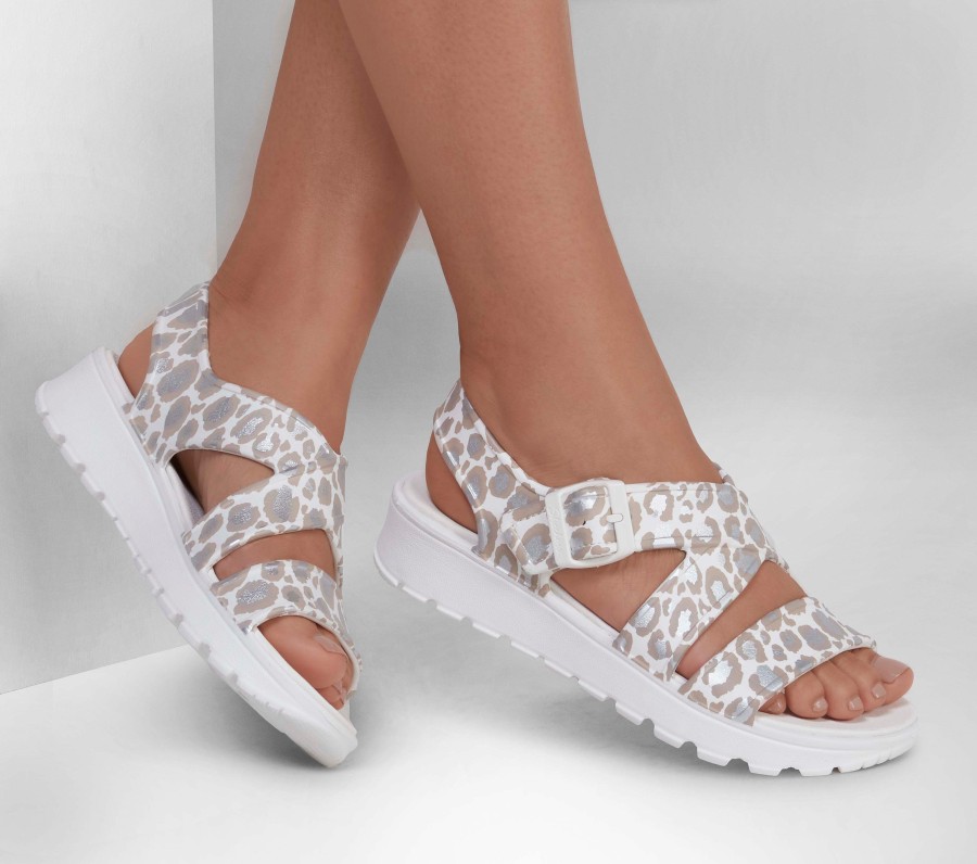 SKECHERS Foamies: Footsteps - Fierce Vibes Natural Sandals